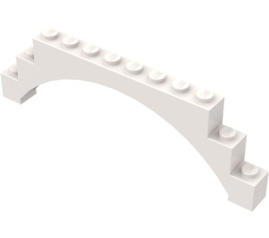 LEGO White Arch 1 x 12 x 3 with Raised Arch and 5 Cross Supports (18838 / 30938)