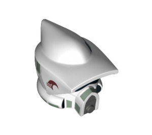 LEGO White ARF Trooper Helmet with Lightning Squadron Markings  (93174)