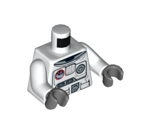 LEGO blanc Astronaut Torse (973 / 76382)