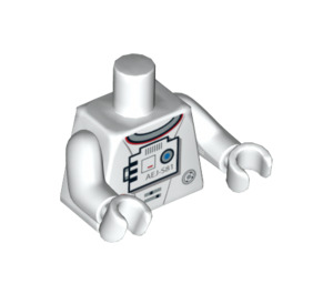 LEGO White Astronaut Torso (973 / 76382)