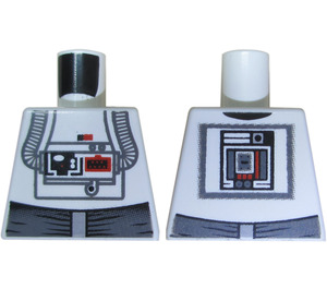 LEGO Blanco AT-AT Conductor Torso sin brazos (973)