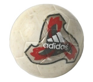 LEGO White Ball with Adidas Logo and Red and Black Pattern (13067)
