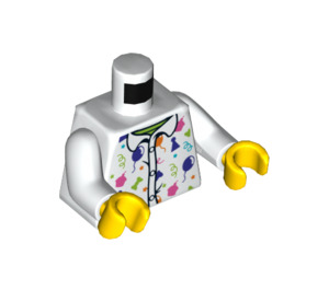 LEGO Wit Ballon Dier Maker Minifig Torso (973 / 76382)