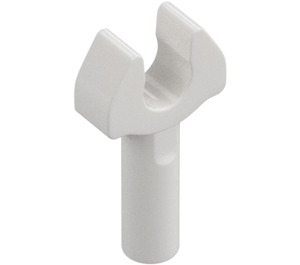 LEGO Blanc Barre 1 avec Clip (sans espace dans le clip) (3484 / 48729)