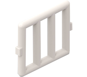 LEGO White Bar 1 x 4 x 3 with 2 Window Hinges (6016)