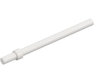 LEGO White Bar 6 with Thick Stop (28921 / 63965)