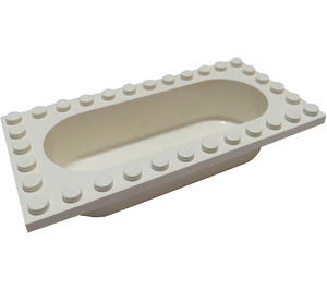 LEGO White Bathtub 6 x 12 (30018)