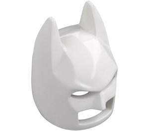 LEGO Hvit Batman Cowl Maske med kantete ører (10113 / 28766)