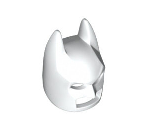 LEGO Weiß Batman Cowl Maske mit eckigen Ohren (10113 / 28766)