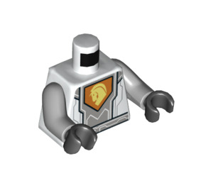 LEGO blanc Battle Suit Lance Minifig Torse (973 / 76382)