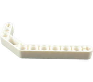 LEGO Weiß Strahl 3 x 3.8 x 7 Gebogen 45 Doppelt (32009 / 41486)