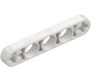 LEGO White Beam 5 x 0.5 Thin with Axle Holes (11478 / 44864)