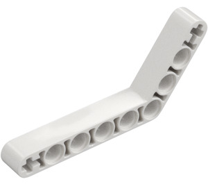 LEGO White Beam Bent 53 Degrees, 4 and 6 Holes (6629 / 42149)