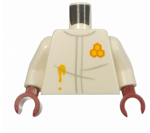 LEGO Weiß Beekeeper Torso (973)