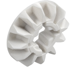 LEGO White Bevel Gear Half with 12 Teeth (6589)