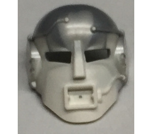 LEGO Weiß Bionicle Maske Matau mit Pearl Licht Grau oben (32575)