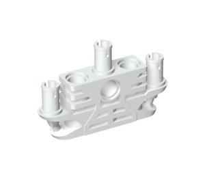 LEGO White Bionicle Tohunga Torso with Three Pins (32577)