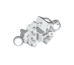 LEGO blanc Bionicle Vahki Lower Jambe Section avec Deux Balle Joints et Trois Épingle des trous (47328)