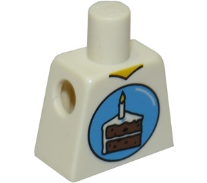 LEGO White Birthday Party Torso without Arms (973)