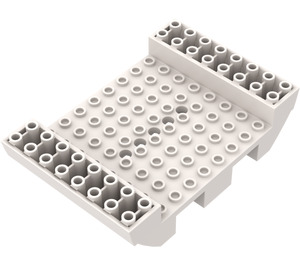 LEGO Hvit Båt Base 8 x 12 (6054)