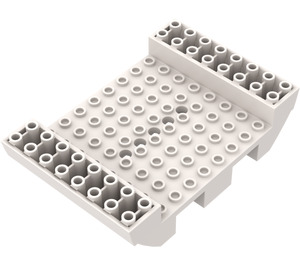 LEGO blanc Boat Base 8 x 12 (6054)
