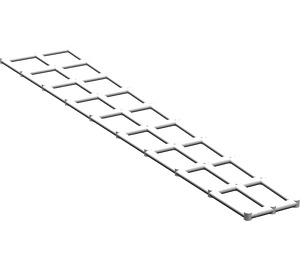 LEGO White Boat Rigging 5 x 27 Trapezoid (2541)