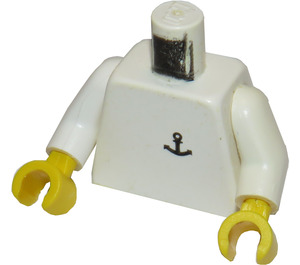 LEGO White Boat Worker Torso (973)