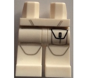 LEGO Blanco Boba Caderas y piernas (3815)