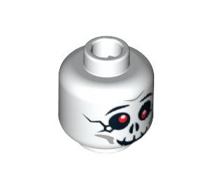 LEGO White Bonezai Head (Safety Stud) (93903 / 94268)