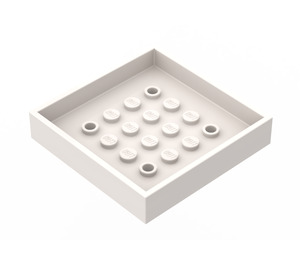 LEGO Weiß Box 6 x 6 Unterseite