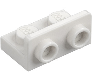 LEGO Blanco Soporte 1 x 2 con 1 x 2 Arriba (99780)