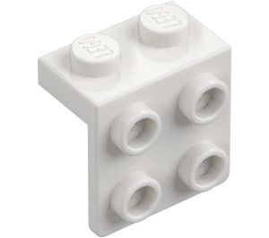 LEGO Wit Beugel 1 x 2 met 2 x 2 (21712 / 44728)