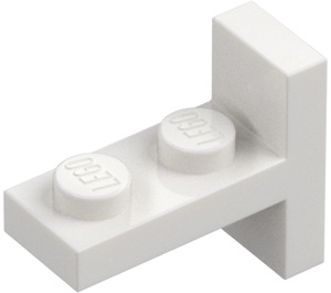 LEGO White Bracket 1 x 2 with Vertical Tile 1 x 2 (4585)