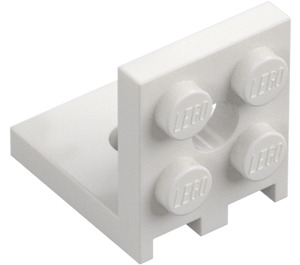 LEGO Vit Fäste 2 x 2 - 2 x 2 Upp (3956 / 35262)