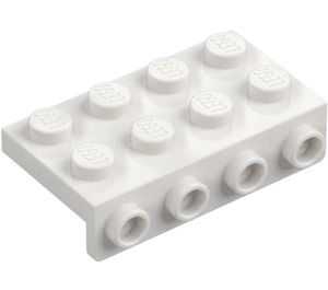 LEGO White Bracket 2 x 4 with 1 x 4 Downwards Plate (5175)