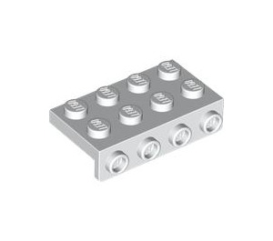 LEGO blanc Support 2 x 4 avec 1 x 4 Downwards assiette (5175)