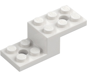 LEGO Hvit Brakett 2 x 5 x 1.3 med Hull (11215 / 79180)