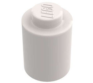 LEGO White Brick 1 x 1 Round with Solid Stud without Bottom Lip