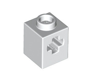 LEGO Weiß Backstein 1 x 1 mit Achse Loch (73230)
