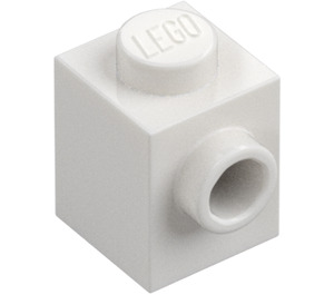 LEGO hvid Klods 1 x 1 med Stud på En Side (87087)