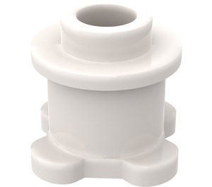 LEGO Blanco Ladrillo 1 x 1 x 0.7 Circular con Flor Base (33286)