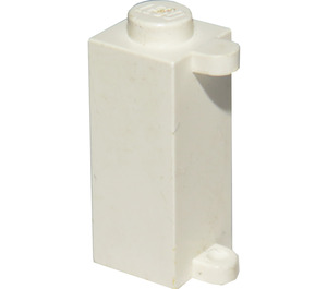 LEGO White Brick 1 x 1 x 2 with Shutter Holder (3581)