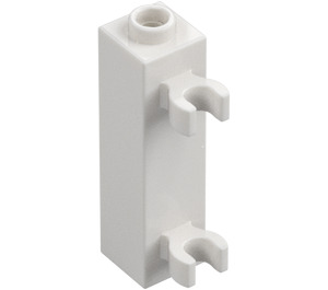 LEGO Weiß Stein 1 x 1 x 3 mit Vertikal Clips (Hohlnoppe) (42944 / 60583)