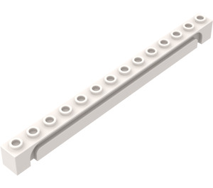 LEGO White Brick 1 x 14 with Channel (4217)