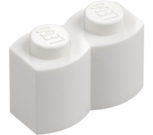 LEGO Blanc Brique 1 x 2 Log (30136)