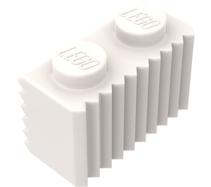 LEGO blanc Brique 1 x 2 avec Grille (2877)