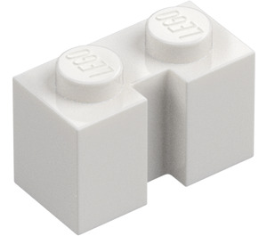 LEGO White Brick 1 x 2 with Groove (4216)