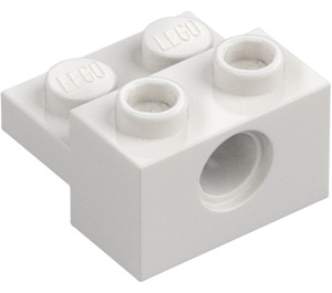 LEGO Blanc Brique 1 x 2 avec Trou et 1 x 2 assiette (73109)