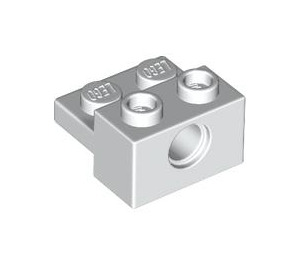 LEGO Weiß Backstein 1 x 2 mit Loch und 1 x 2 Platte (73109)