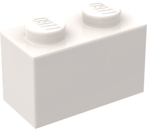 LEGO blanc Brique 1 x 2 sans tube à l'intérieur (3065 / 35743)